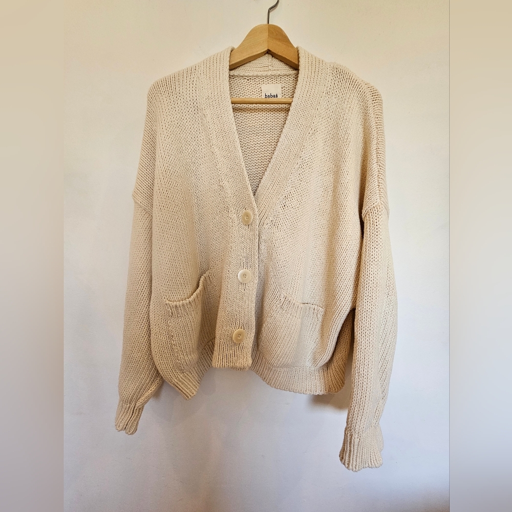 Babaa Cotton Cream Sweater No 22 One Size